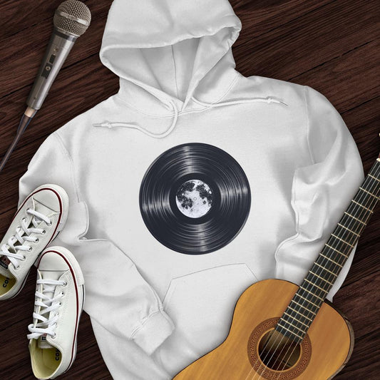 Printify Hoodie White / S Moon Vinyl Hoodie