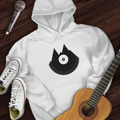 Printify Hoodie White / S Mountain Vinyl Hoodie