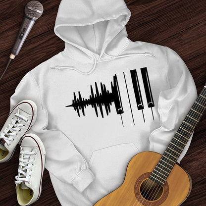 Printify Hoodie White / S Piano Hoodie