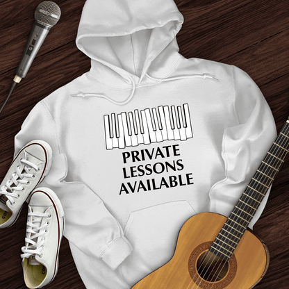 Printify Hoodie White / S Private Lessons Available Hoodie