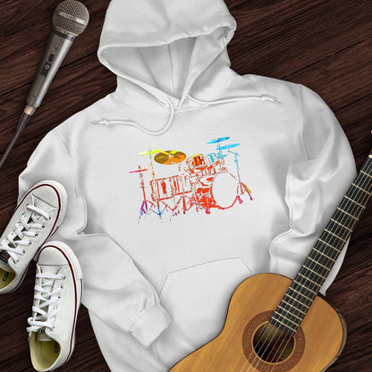 Printify Hoodie Rainbow Drums Hoodie