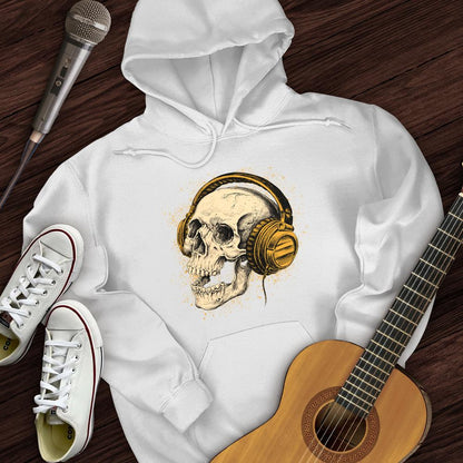 Printify Hoodie White / S Rock The Skull Hoodie