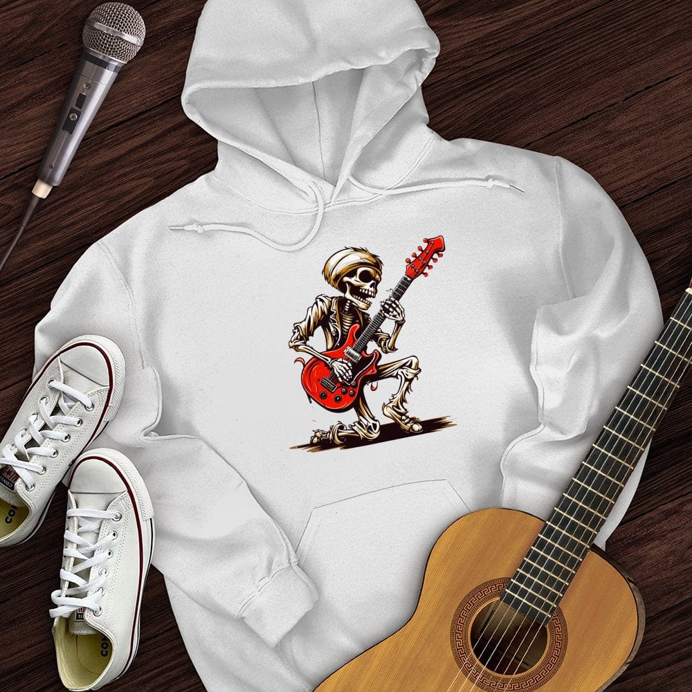 Printify Hoodie White / S Skeleton Guitar Cartoon Hoodie