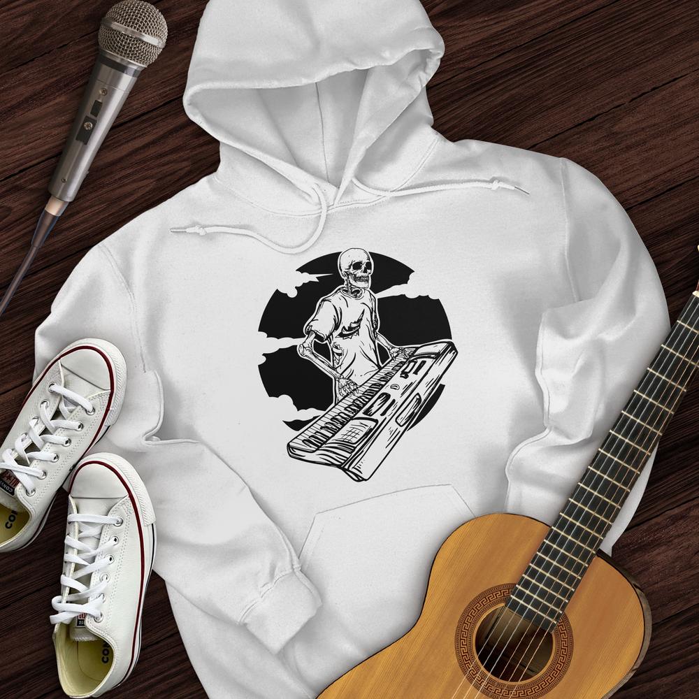 Printify Hoodie White / S Skeleton Keyboard Hoodie