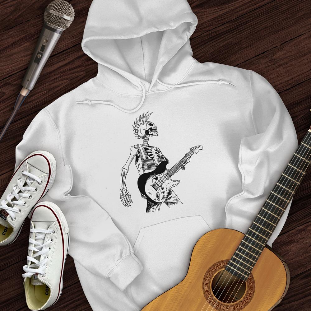 Printify Hoodie White / S Skeleton Rocker Hoodie