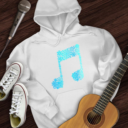 Printify Hoodie White / S Snowflake Note Hoodie