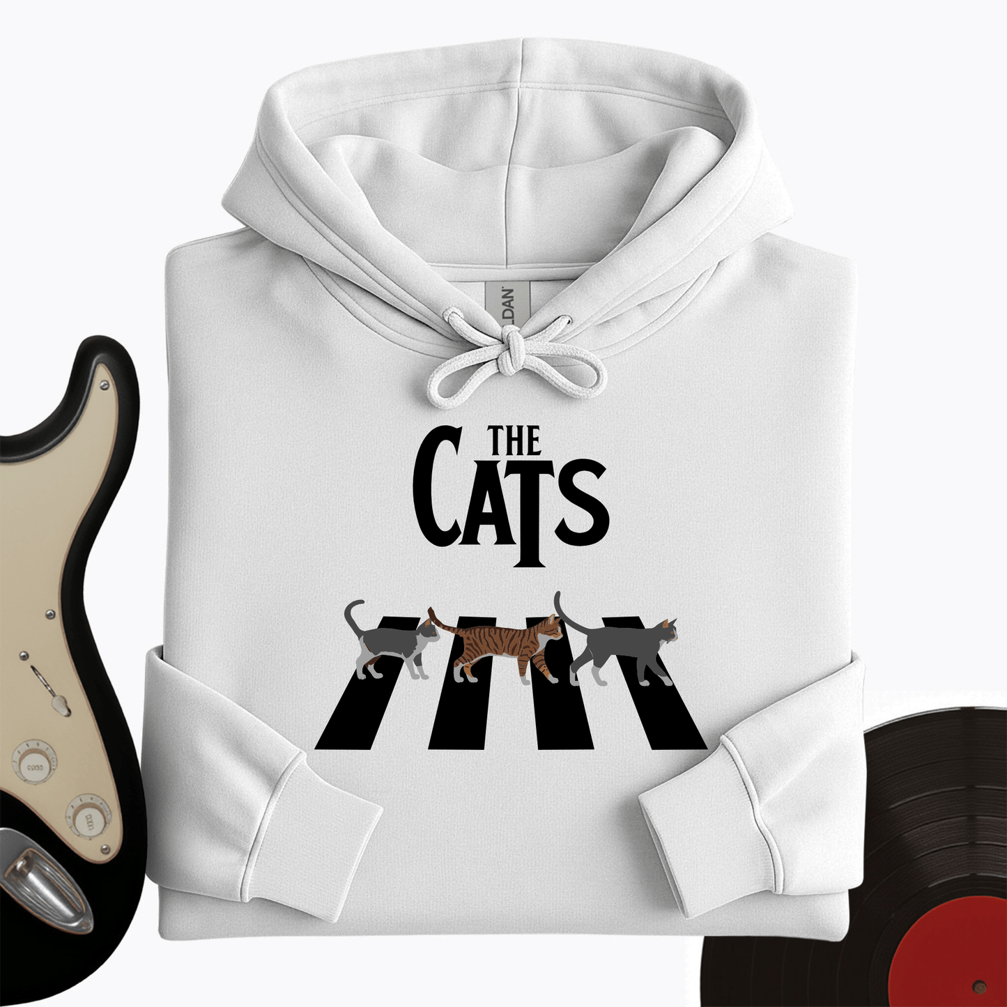 Printify Hoodie White / S The Cats Hoodie
