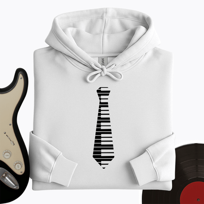 Printify Hoodie White / S Tie Keyboard Hoodie