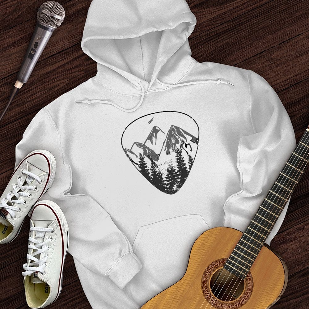 Printify Hoodie White / S Wilderness Guitar Pick Hoodie