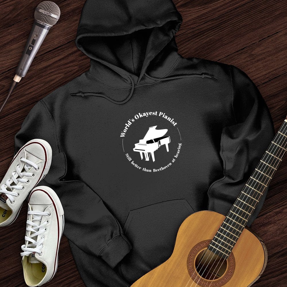 Printify Hoodie World's Okayest Pianist Hoodie