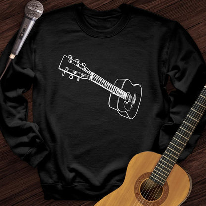 Printify Sweatshirt Black / S 3D Guitar Crewneck