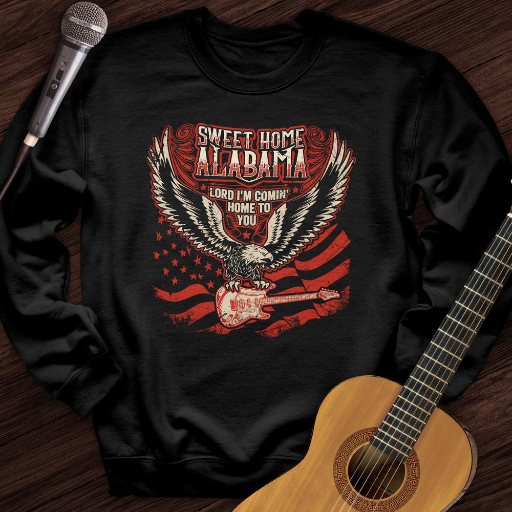 Printify Sweatshirt Black / S Alabama Crewneck