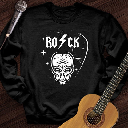 Printify Sweatshirt Black / S Alien Pick Crewneck