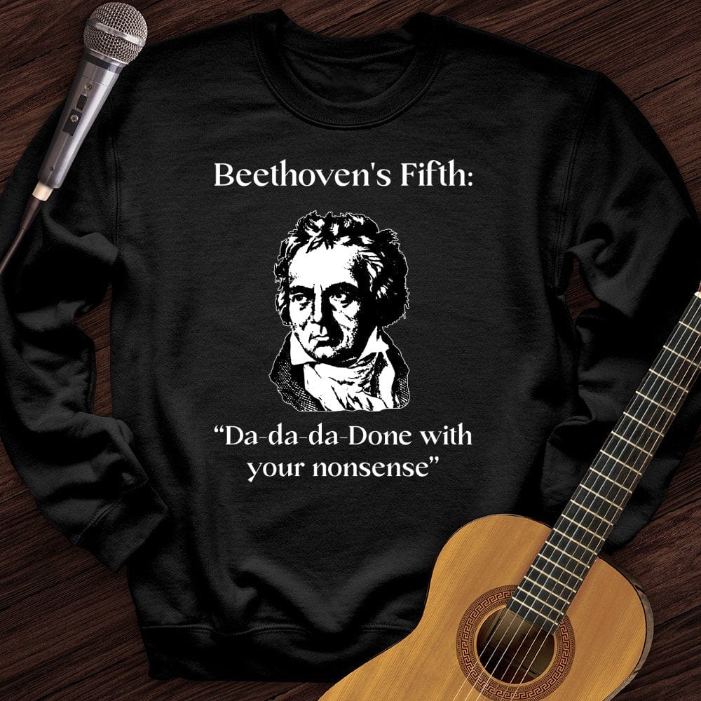 Printify Sweatshirt Black / S Beethoven's Fifth Crewneck