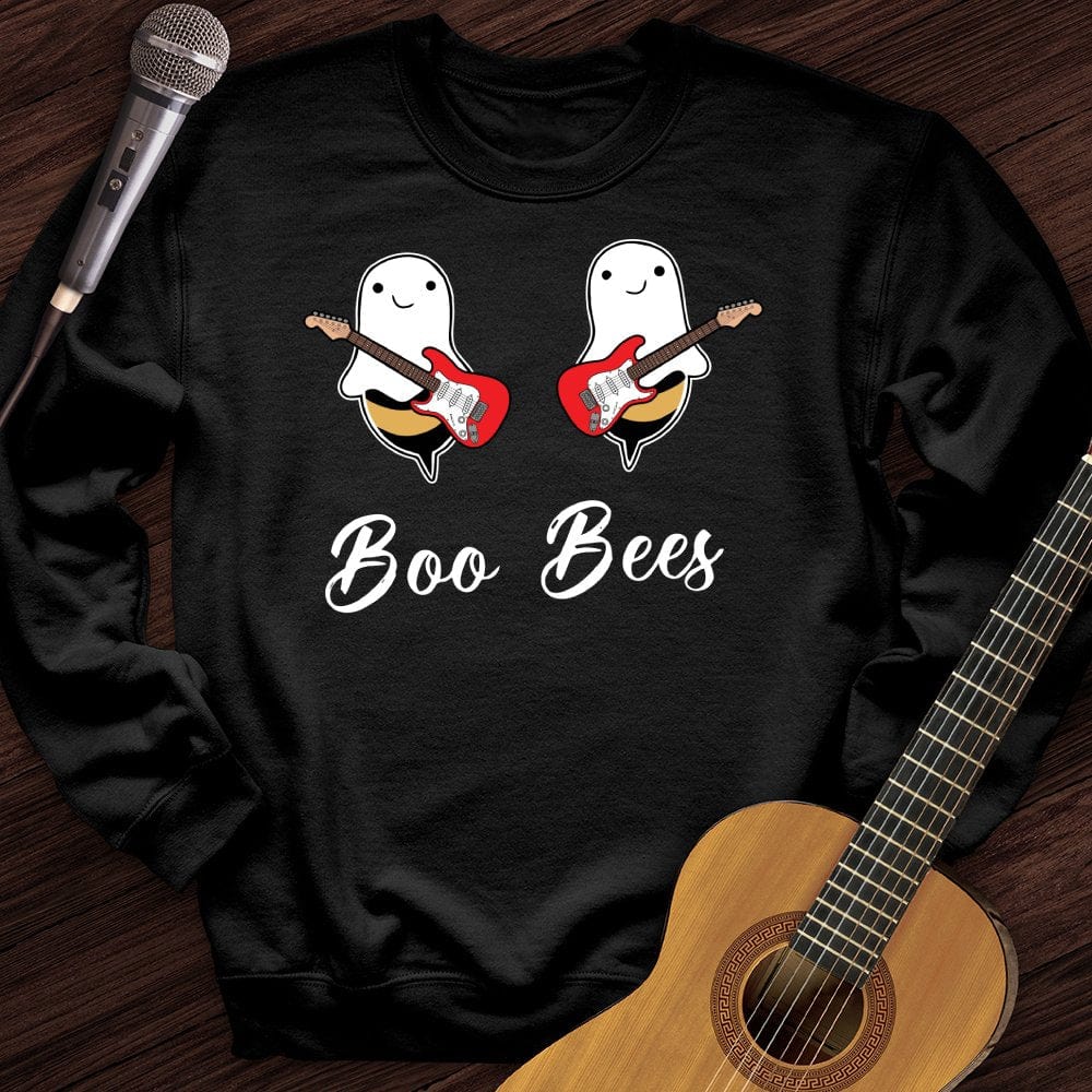 Printify Sweatshirt Black / S Boo Bees Crewneck