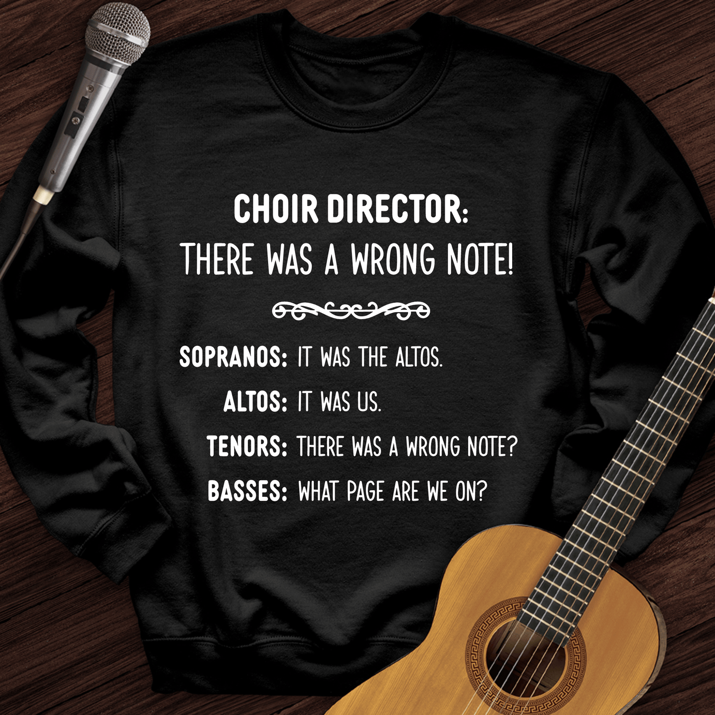 Printify Sweatshirt Black / S Choir Director Crewneck