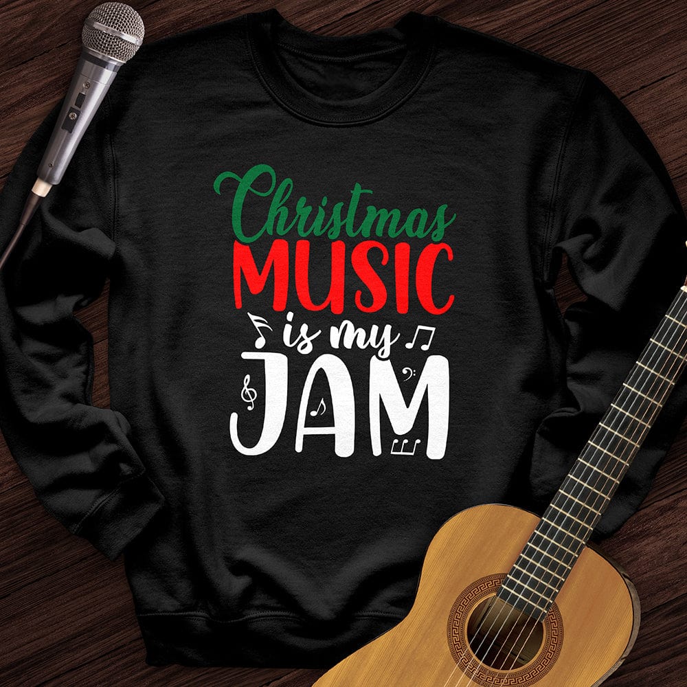 Printify Sweatshirt Black / S Christmas Music Jam Crewneck