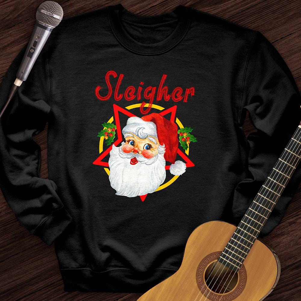 Printify Sweatshirt Black / S Christmas Sleigher Crewneck