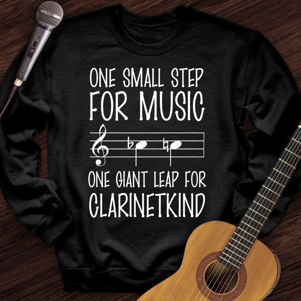 Printify Sweatshirt Black / S Clarinet Crewneck