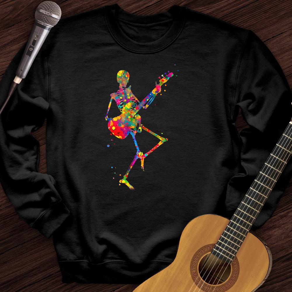 Printify Sweatshirt Black / S Colorful Souls Guitar Crewneck