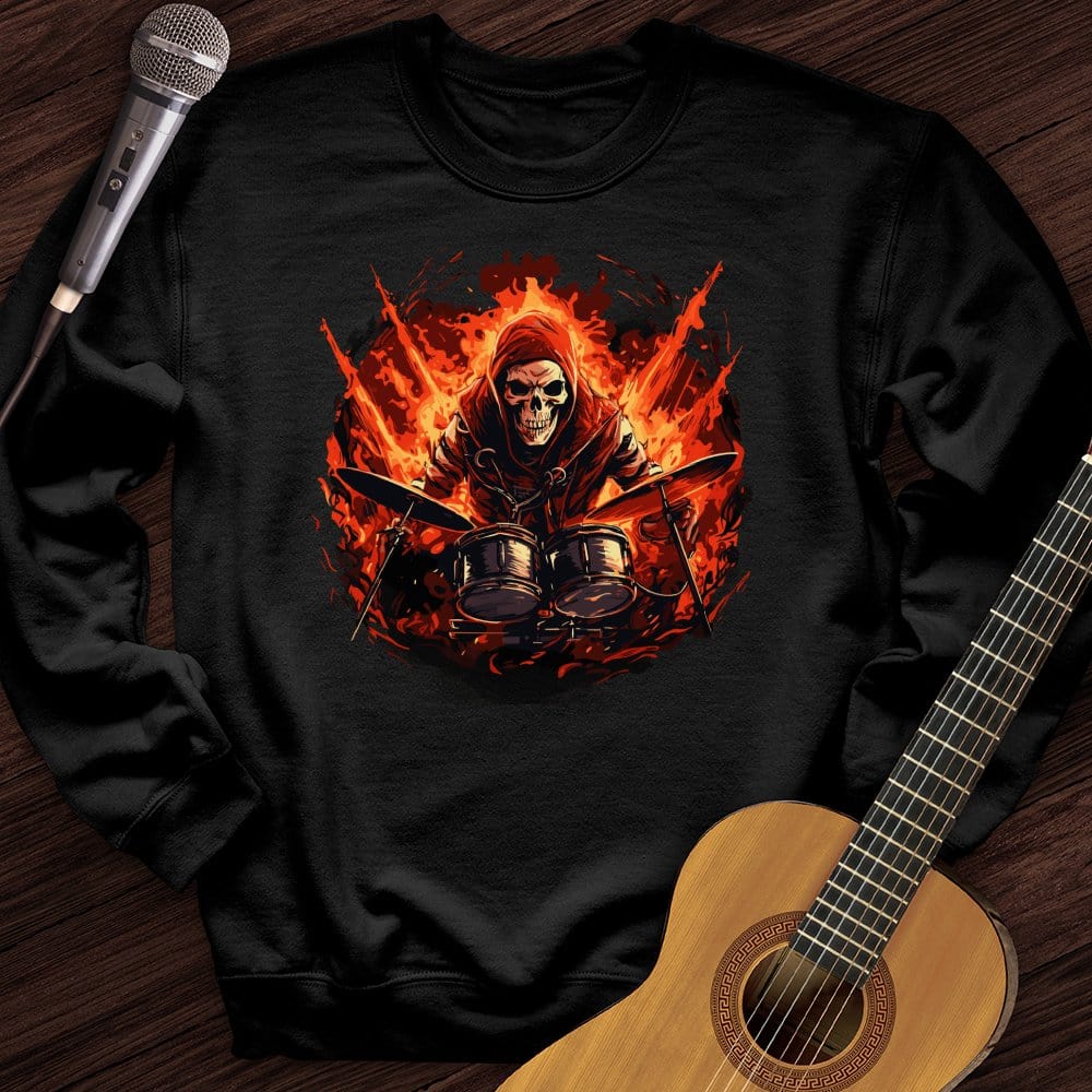 Printify Sweatshirt Black / S Diablo's Drummer Crewneck