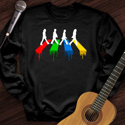 Printify Sweatshirt Black / S Down The Road Crewneck