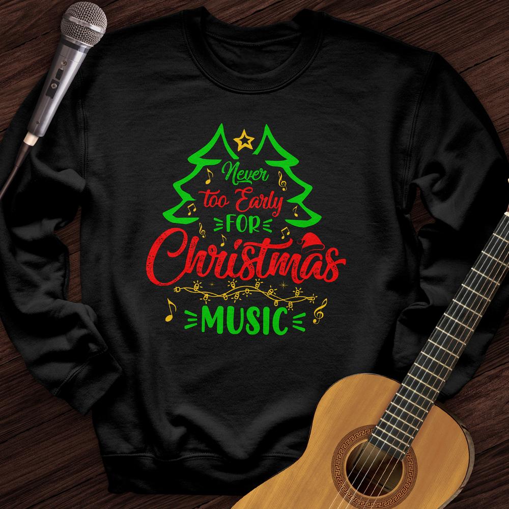 Printify Sweatshirt Black / S Early Christmas Crewneck