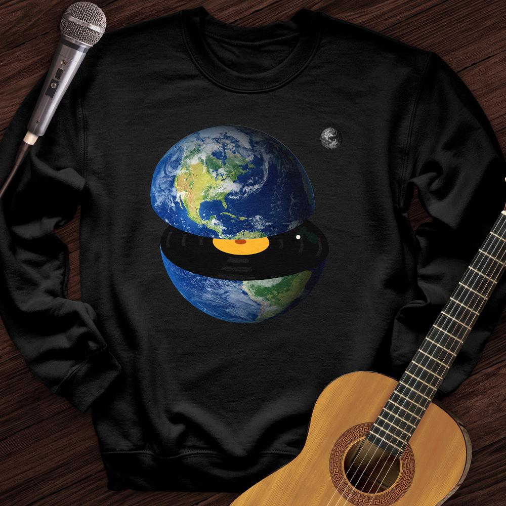 Printify Sweatshirt Black / S Earth Player Crewneck