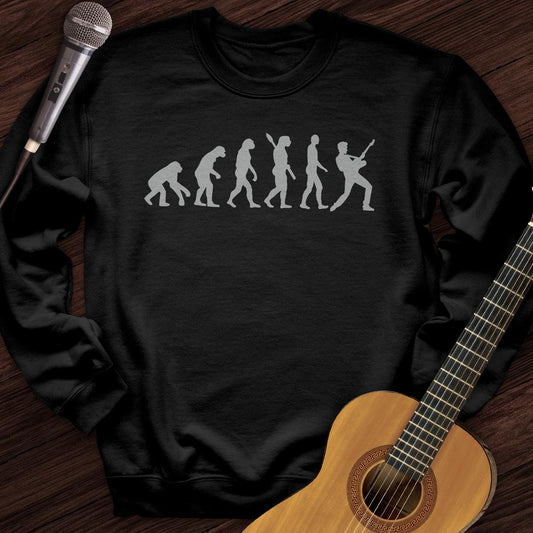 Printify Sweatshirt Black / S Evolution of Rock Crewneck