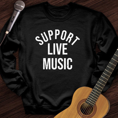 Printify Sweatshirt Black / S I Support Crewneck