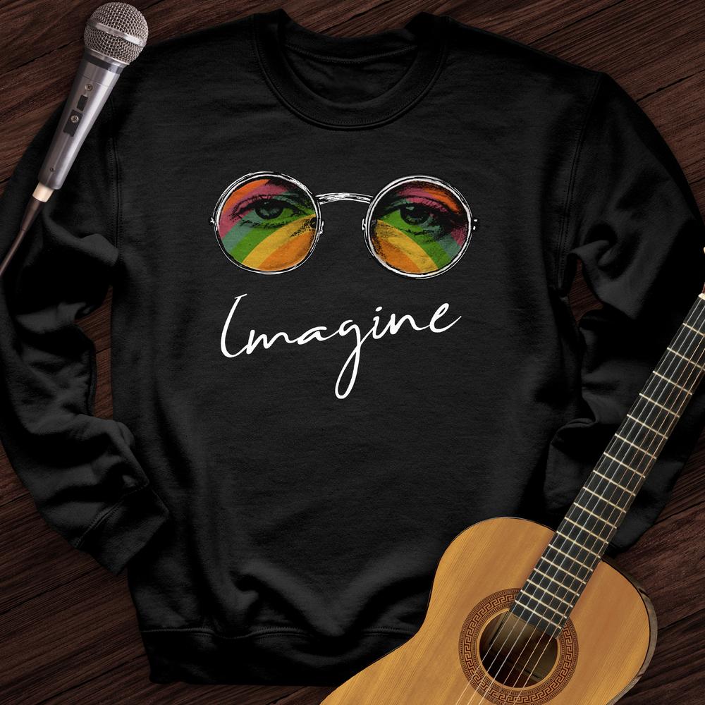 Printify Sweatshirt Black / S Imagine Crewneck