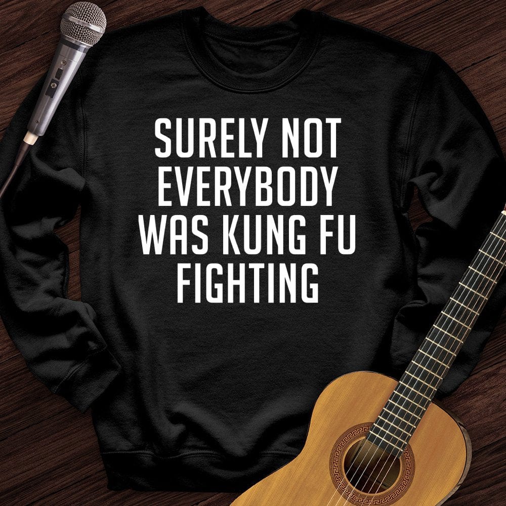 Printify Sweatshirt Black / S Kung Fu Crewneck