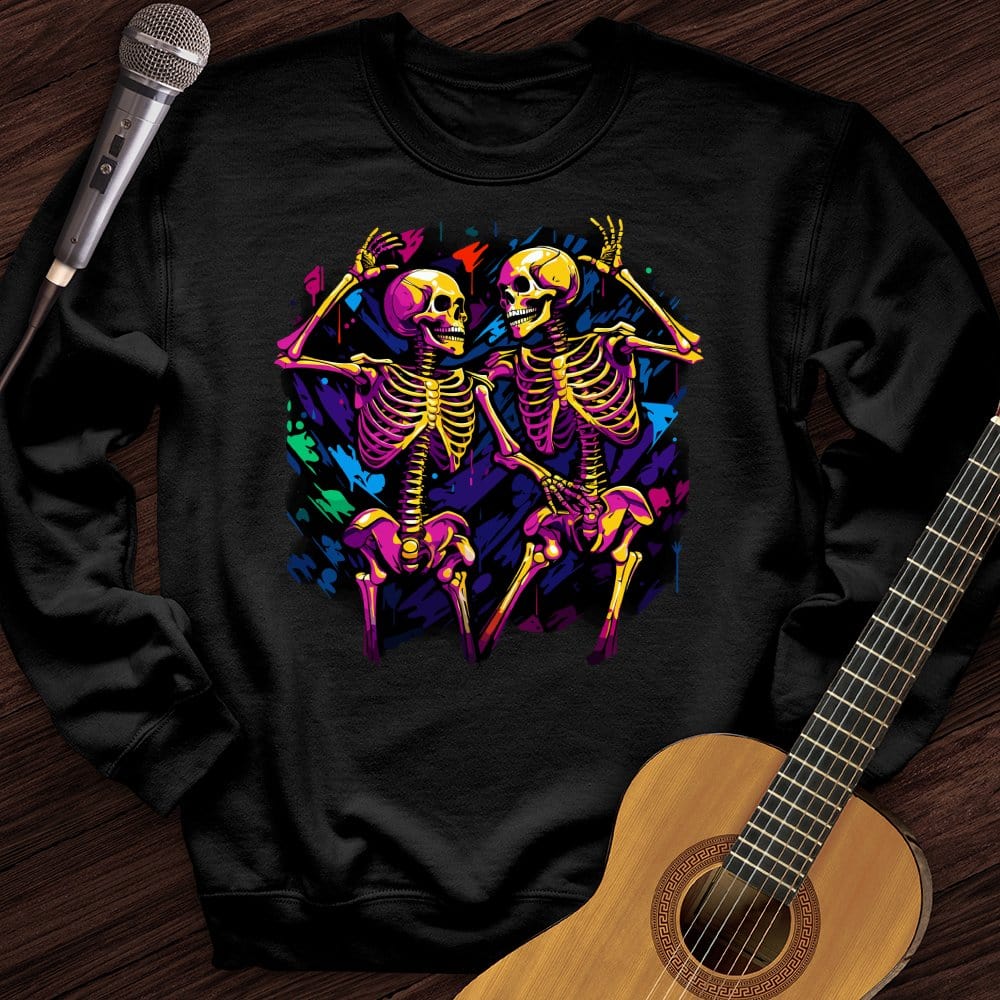 Printify Sweatshirt Black / S Love Never Dies Crewneck