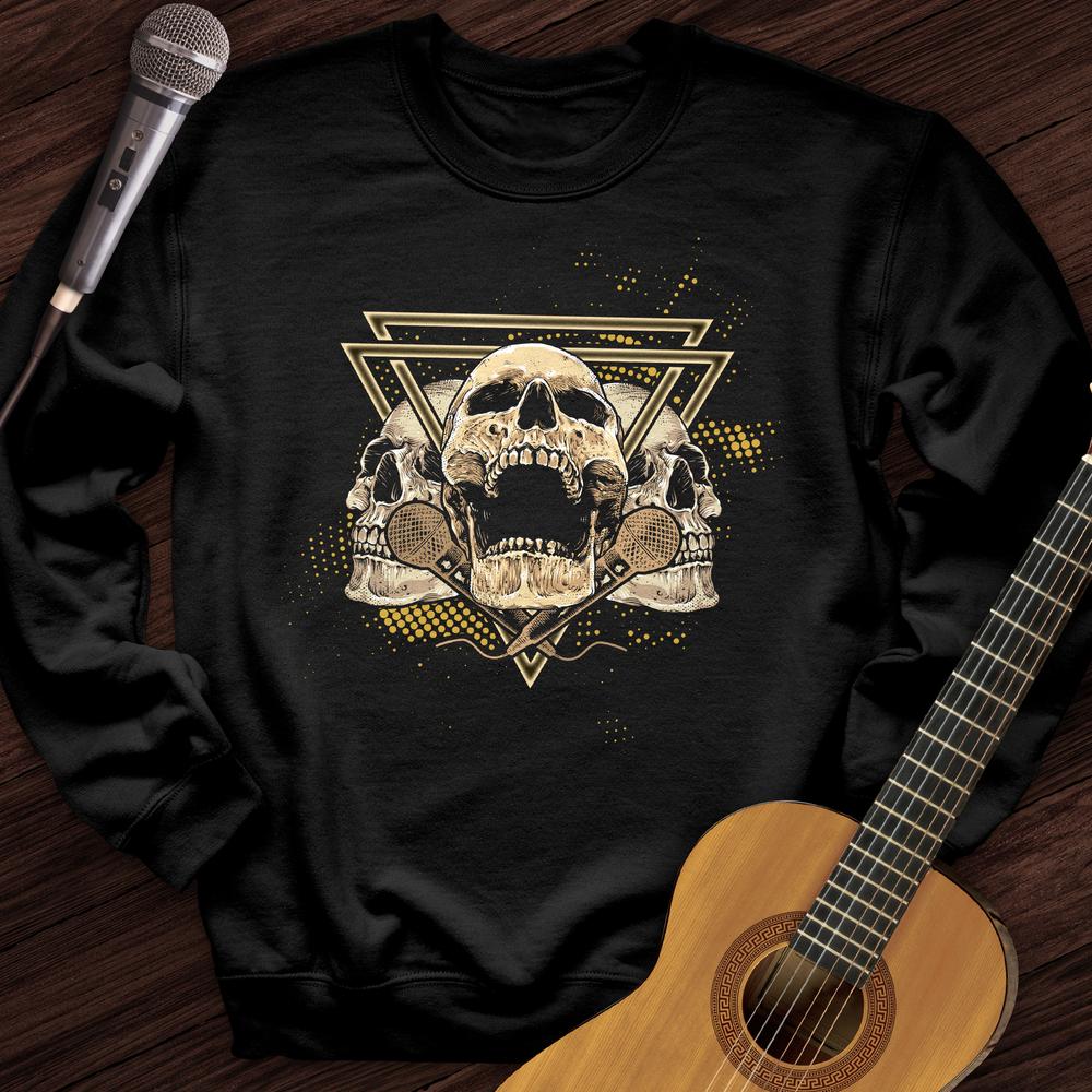 Printify Sweatshirt Black / S Microphone Soul Crewneck