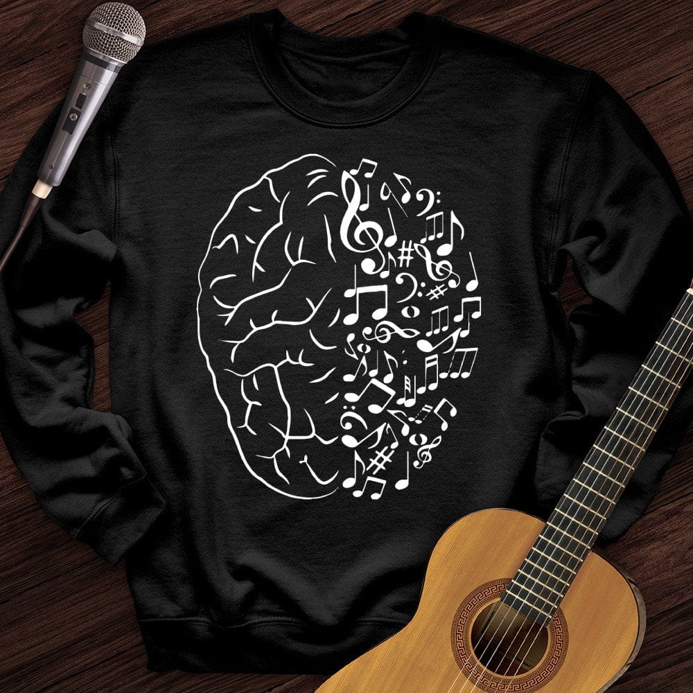 Printify Sweatshirt Black / S Music In My Mind Crewneck