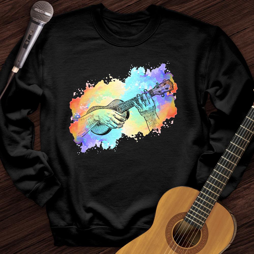 Printify Sweatshirt Black / S My Ukulele Crewneck