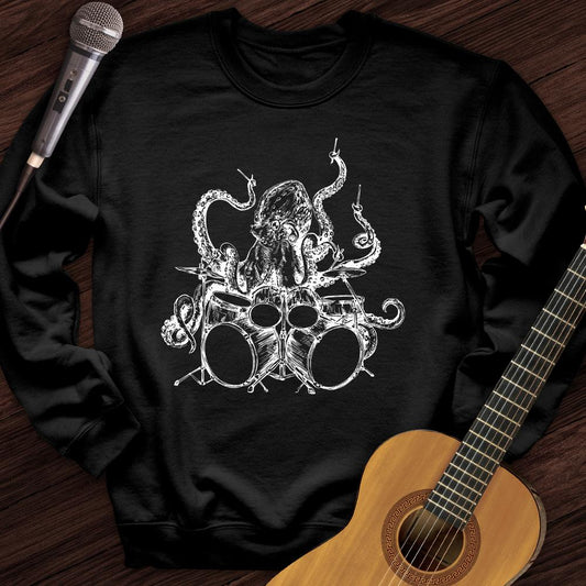 Printify Sweatshirt Black / S Need More Drumsticks Crewneck