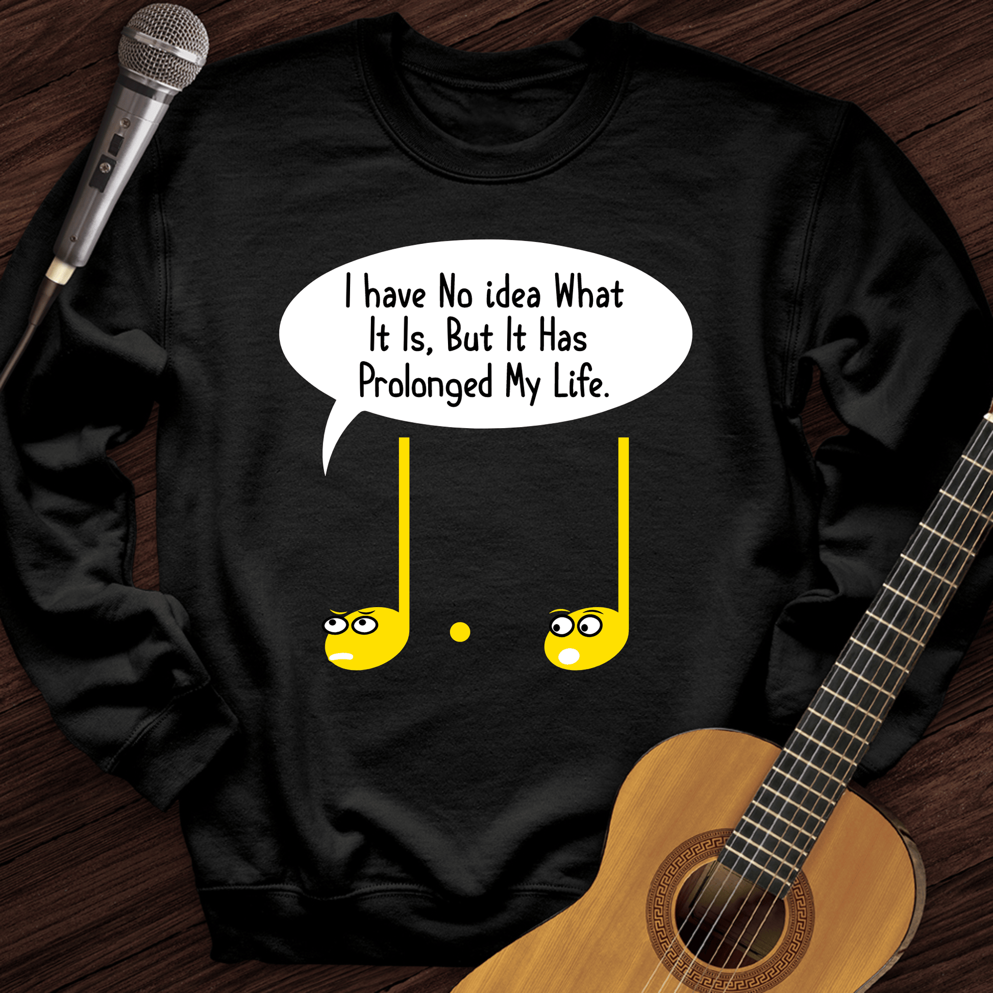 Printify Sweatshirt Black / S No Idea Crewneck