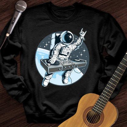 Printify Sweatshirt Black / S Outer Space DJ Crewneck
