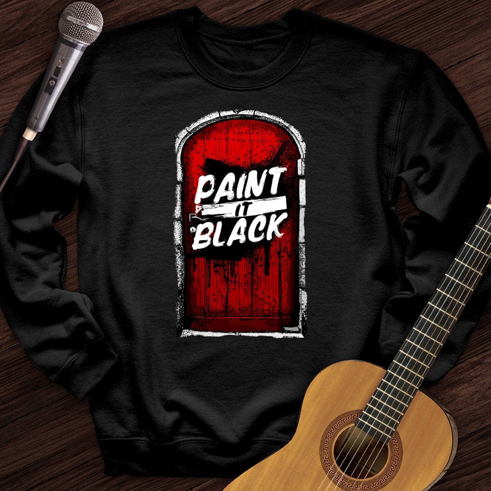 Printify Sweatshirt Black / S Paint It Crewneck