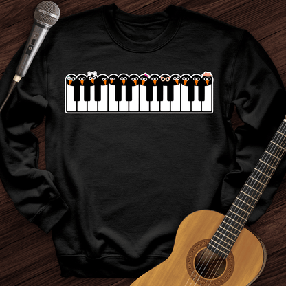 Printify Sweatshirt Black / S Penguin Crewneck