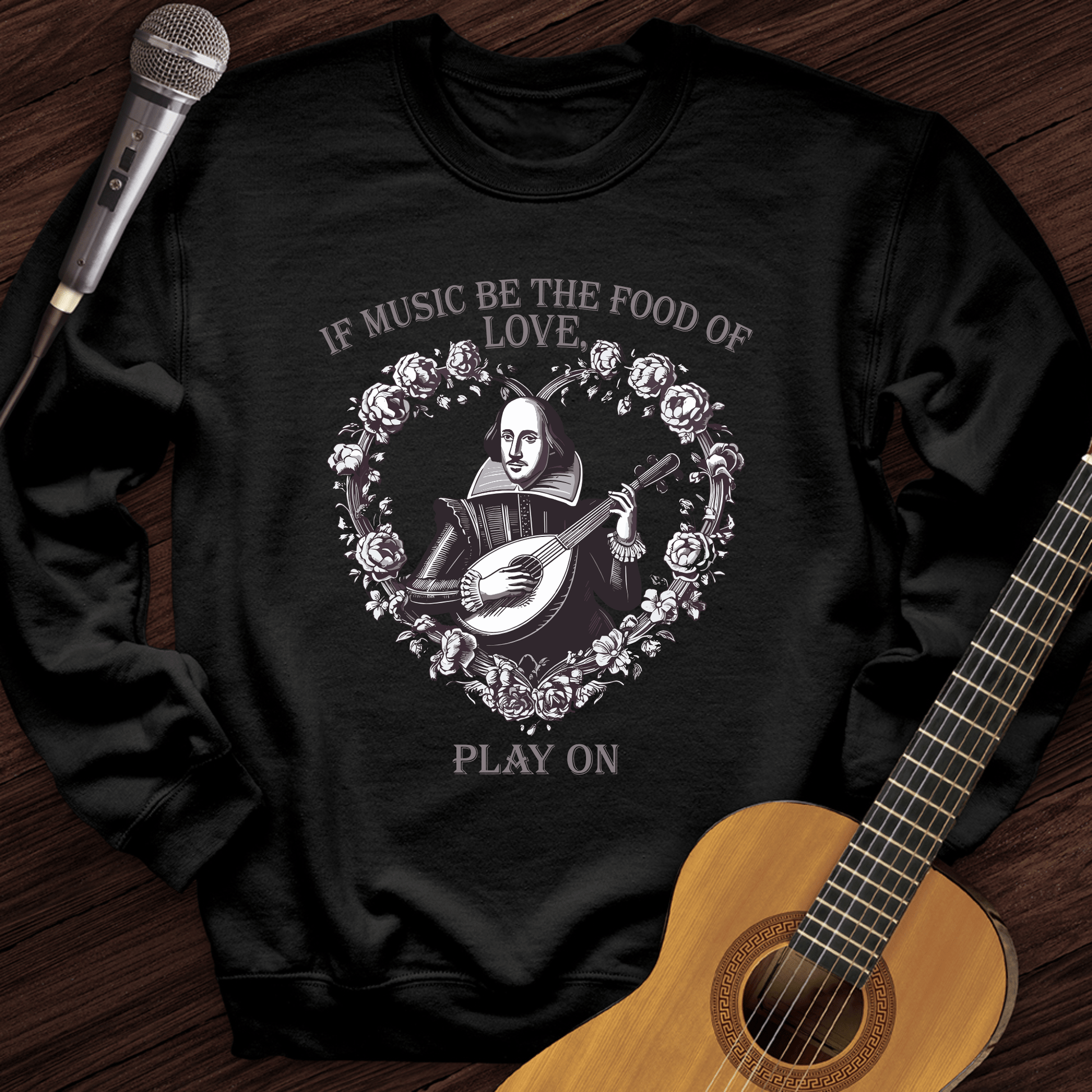 Printify Sweatshirt Black / S Play On Crewneck