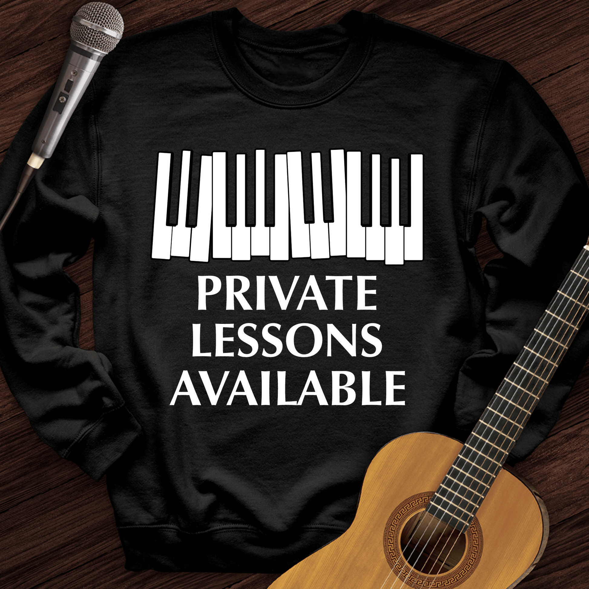 Printify Sweatshirt Black / S Private Lessons Available Crewneck