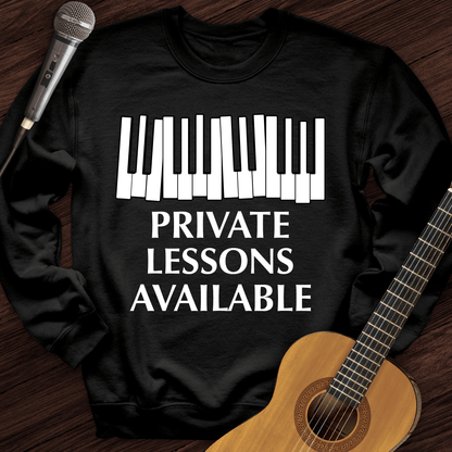 Printify Sweatshirt Black / S Private Lessons Available Crewneck