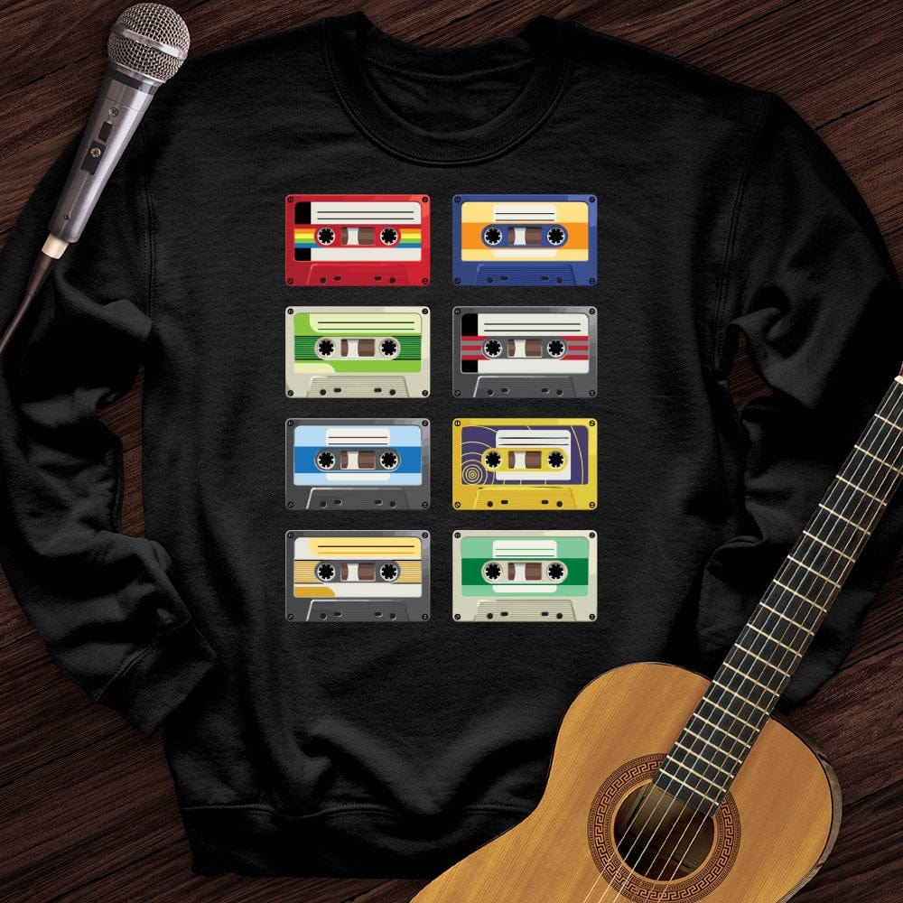 Printify Sweatshirt Black / S Rock Tapes Crewneck