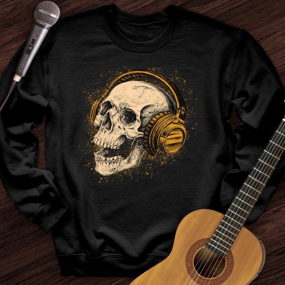Printify Sweatshirt Black / S Rock The Skull Crewneck