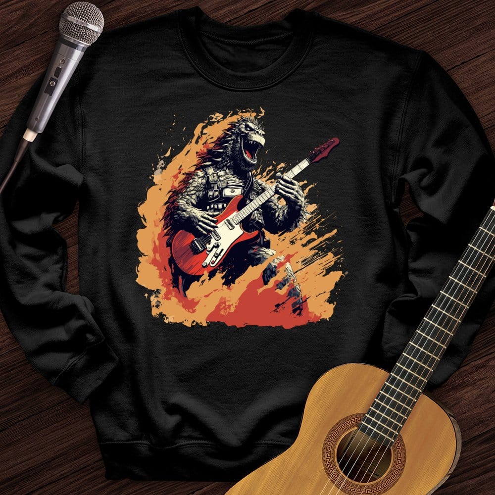 Printify Sweatshirt Black / S Shredzilla Crewneck