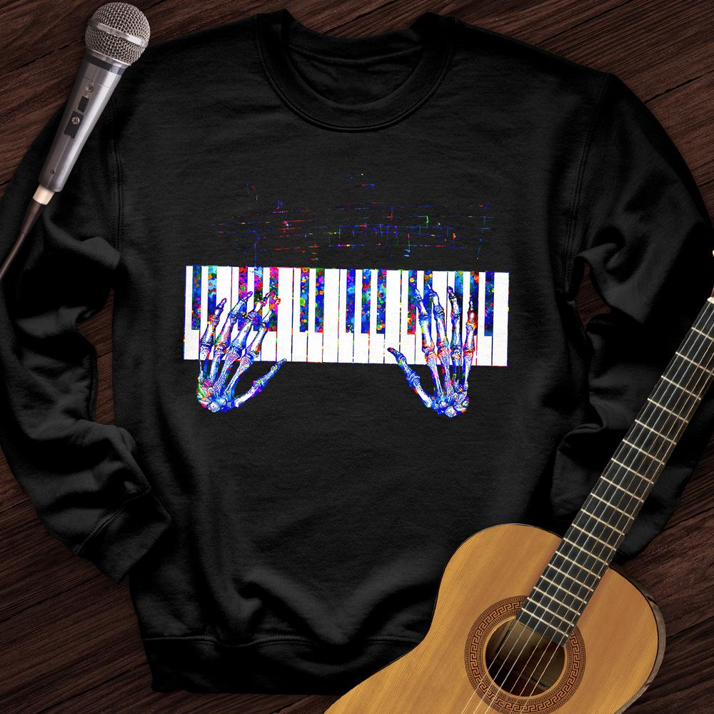 Printify Sweatshirt Black / S Skeleton Symphony Crewneck