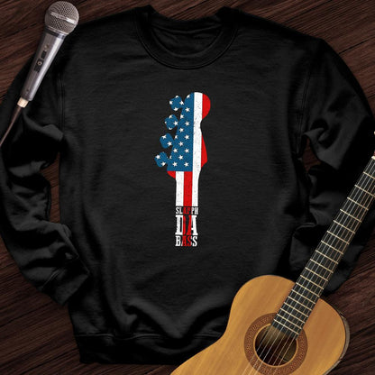 Printify Sweatshirt Black / S Slappin Da Bass Crewneck