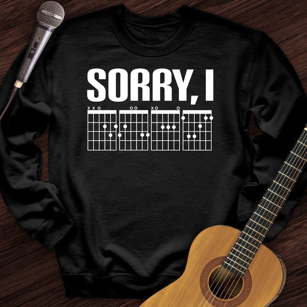Printify Sweatshirt Black / S Sorry, I Crewneck